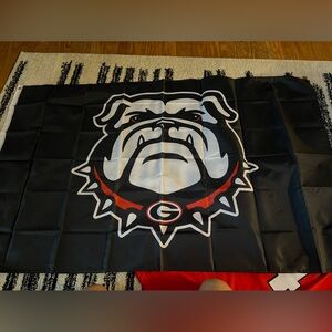 Large Georgia bulldogs flag